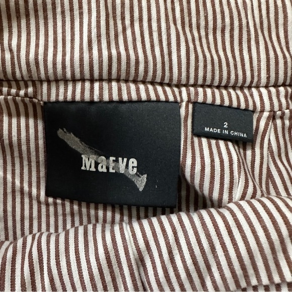 Anthropologie Maeve Brown Corduroy Green Plaid Wool Academia Skirt 2 - Picture 4 of 8